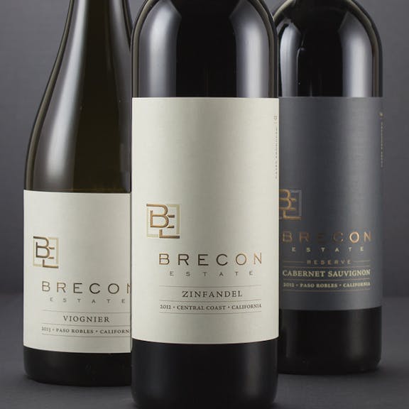 Brecon Estate Wine Label Design