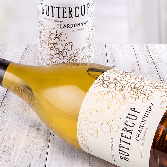 Buttercup Wine Label Design