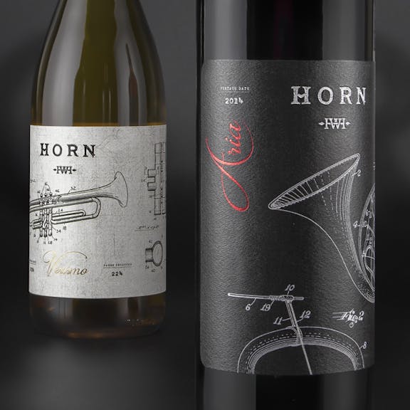 Horn Wine Label Design