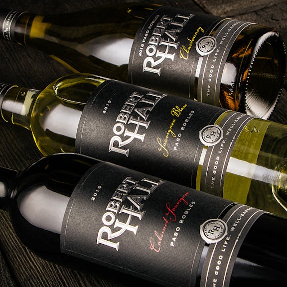 Robert Hall Wine Label Design