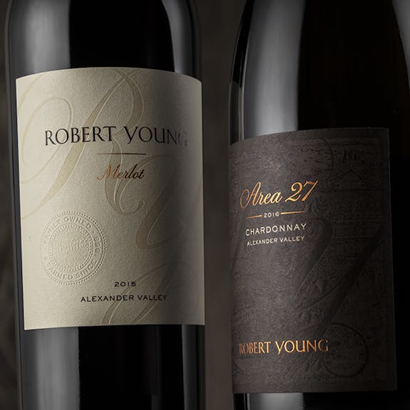 Robert Young Wine Label Design