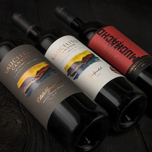 Saucelito Canyon Wine Label Design