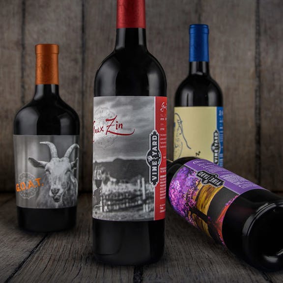 The Vine Yard Wine Label Design